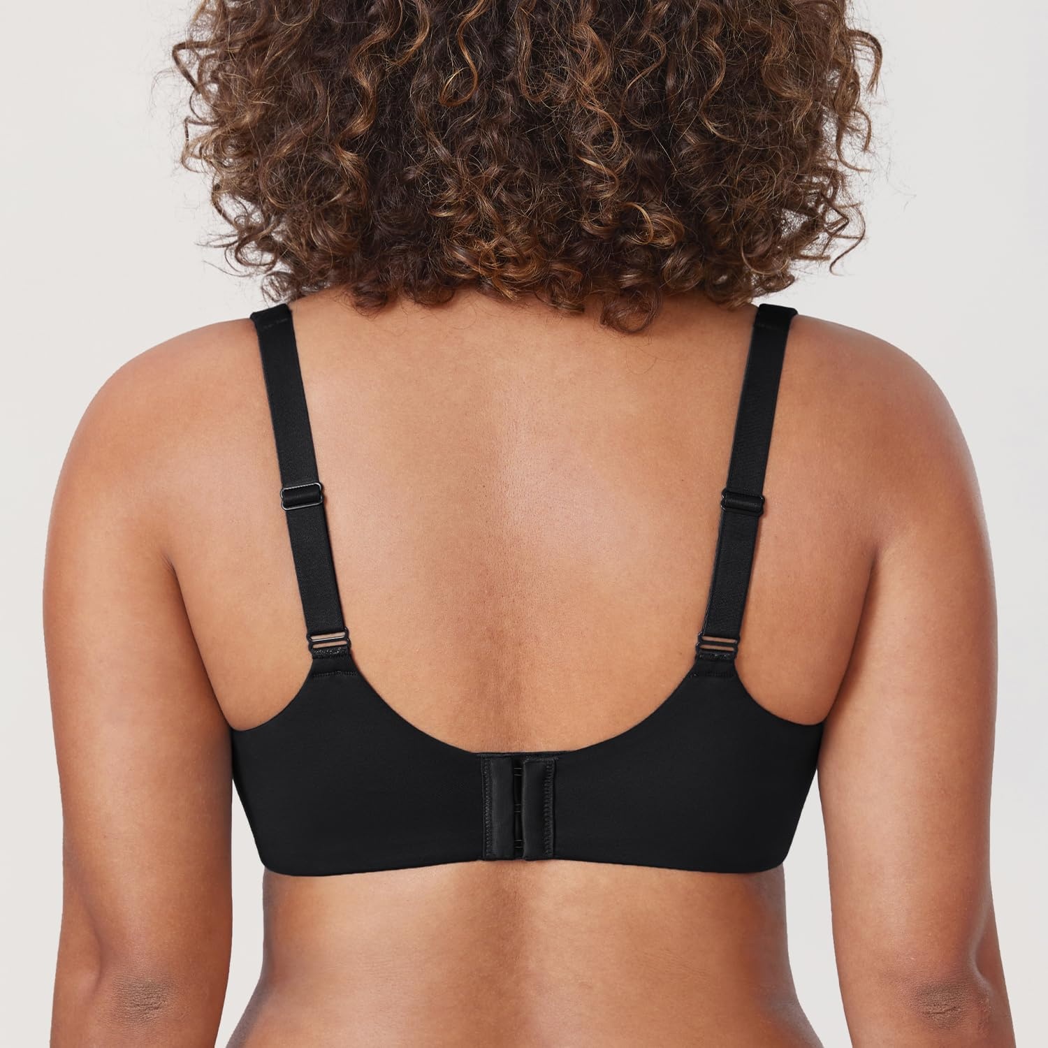 image:imageDELIMIRA Minimizer Bras for Women Full Coverage Plus Size Underwire Unlined Supportive Seamless BraBlack