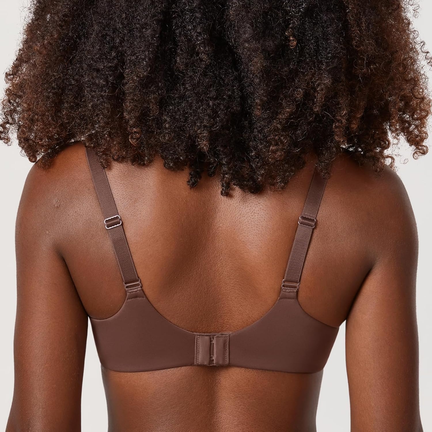 image:imageDELIMIRA Minimizer Bras for Women Full Coverage Plus Size Underwire Unlined Supportive Seamless BraBrown Violet
