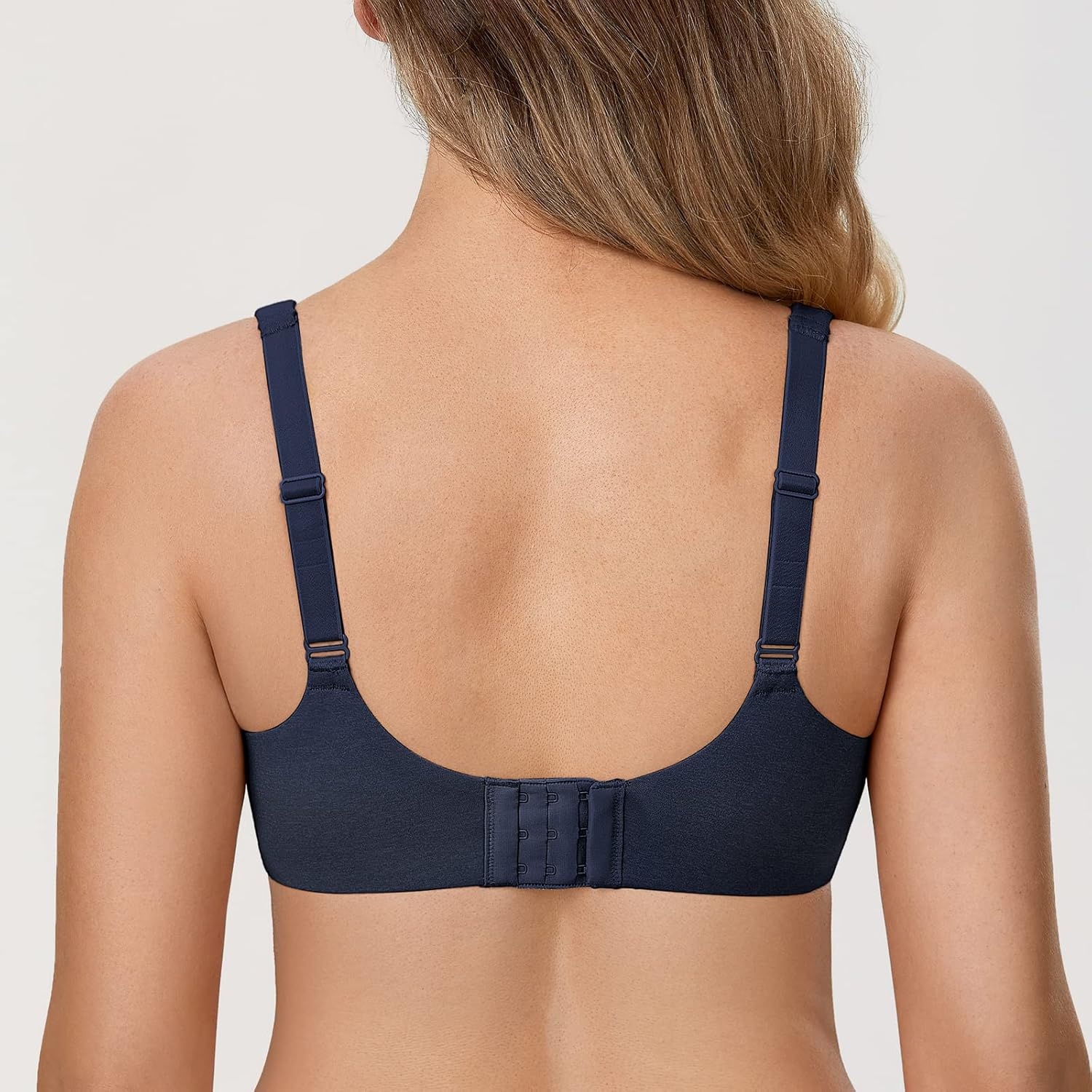 image:imageDELIMIRA Minimizer Bras for Women Full Coverage Plus Size Underwire Unlined Supportive Seamless BraSapphire Heather