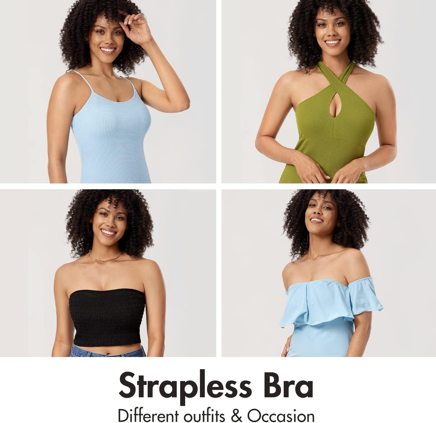 image:imageDELIMIRA Womens Strapless Jacquard Minimizer Bra Plus Size Underwire NonPaddedBlack