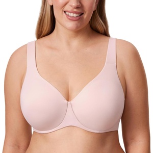 image:imageDELIMIRA Minimizer Bras for Women Full Coverage Plus Size Underwire Unlined Supportive Seamless BraGentle Rose