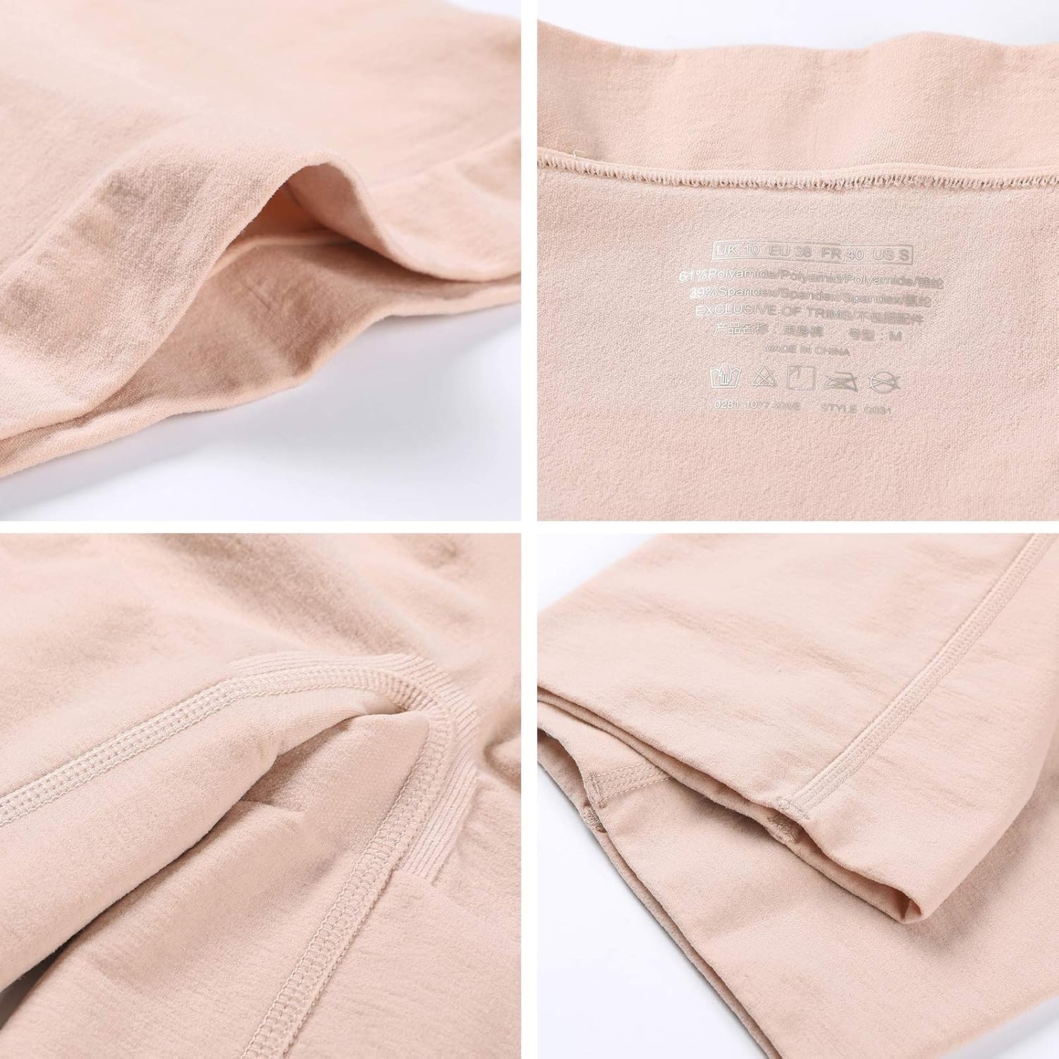 image:imageDELIMIRA Womens Tummy Control Shapewear Thigh Slimmer Shorts High WaistBeige
