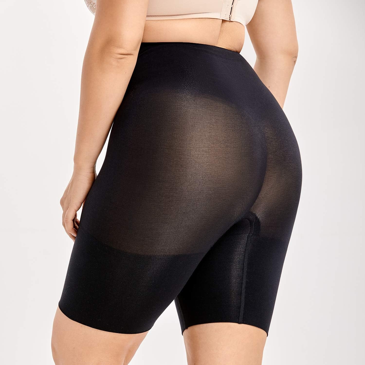 image:imageDELIMIRA Womens Tummy Control Shapewear Thigh Slimmer Shorts High WaistBlack