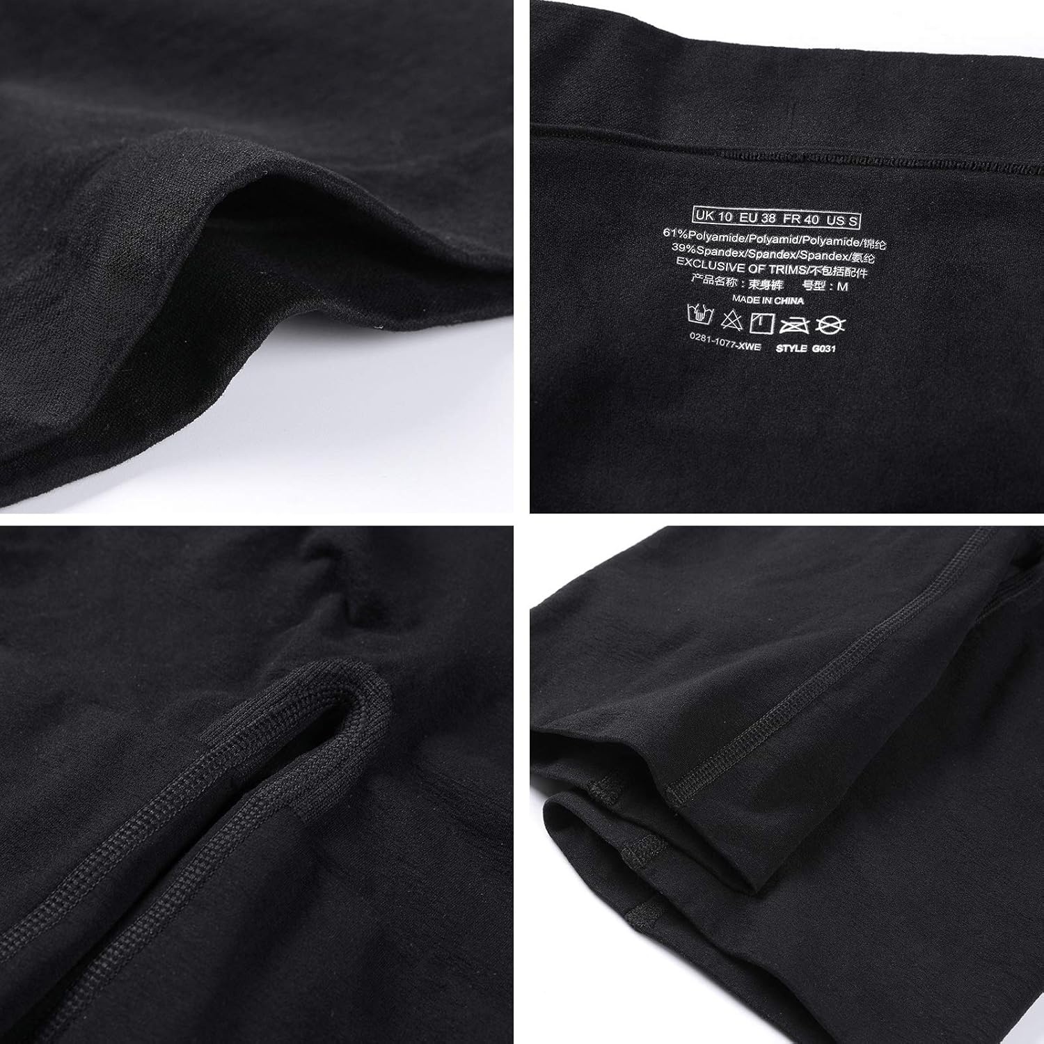image:imageDELIMIRA Womens Tummy Control Shapewear Thigh Slimmer Shorts High WaistBlack