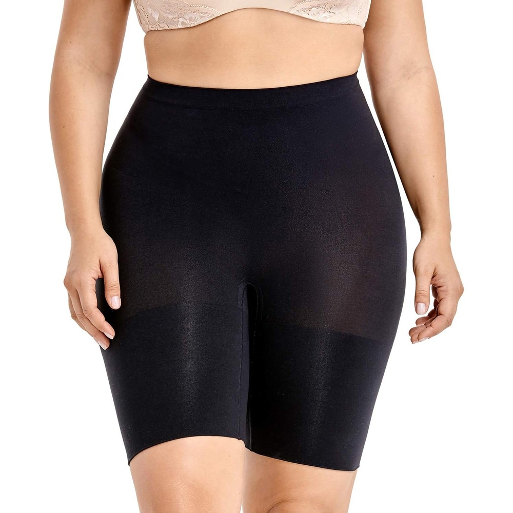 image:imageDELIMIRA Womens Tummy Control Shapewear Thigh Slimmer Shorts High WaistBlack