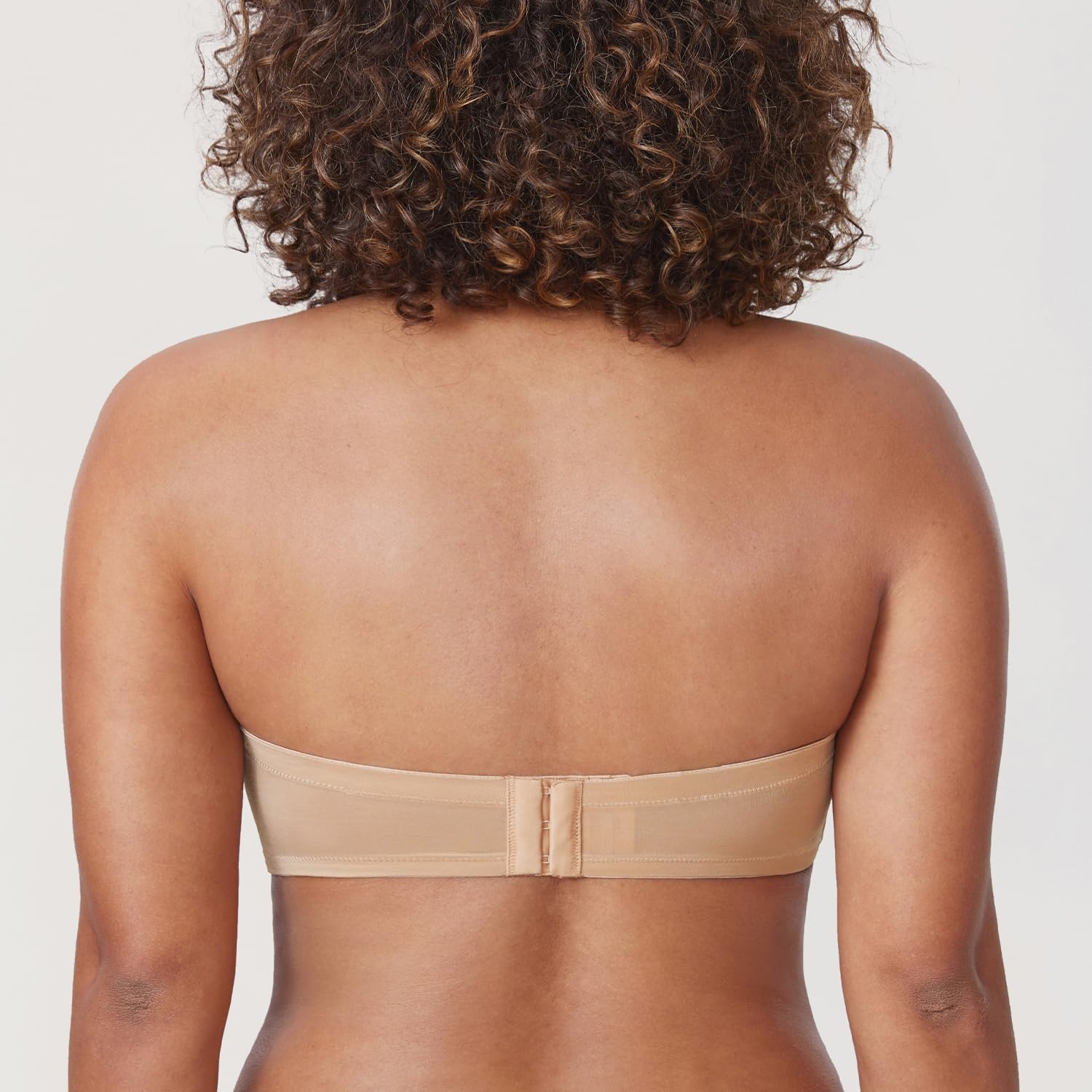 image:imageDELIMIRA Womens Strapless Bra Plus Size Underwire Convertible Non PaddedBarely Buff