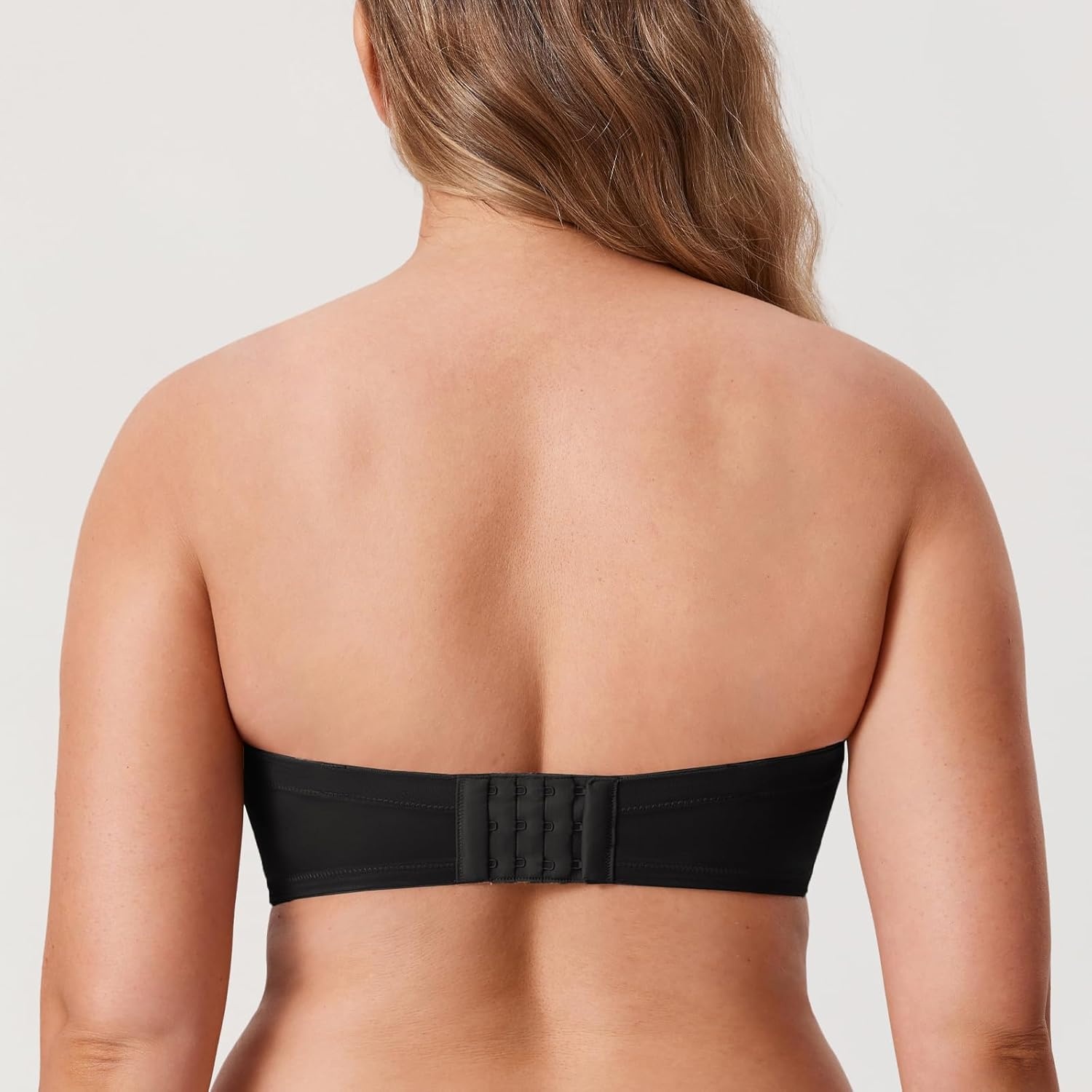 image:imageDELIMIRA Womens Strapless Bra Plus Size Underwire Convertible Non PaddedBlack