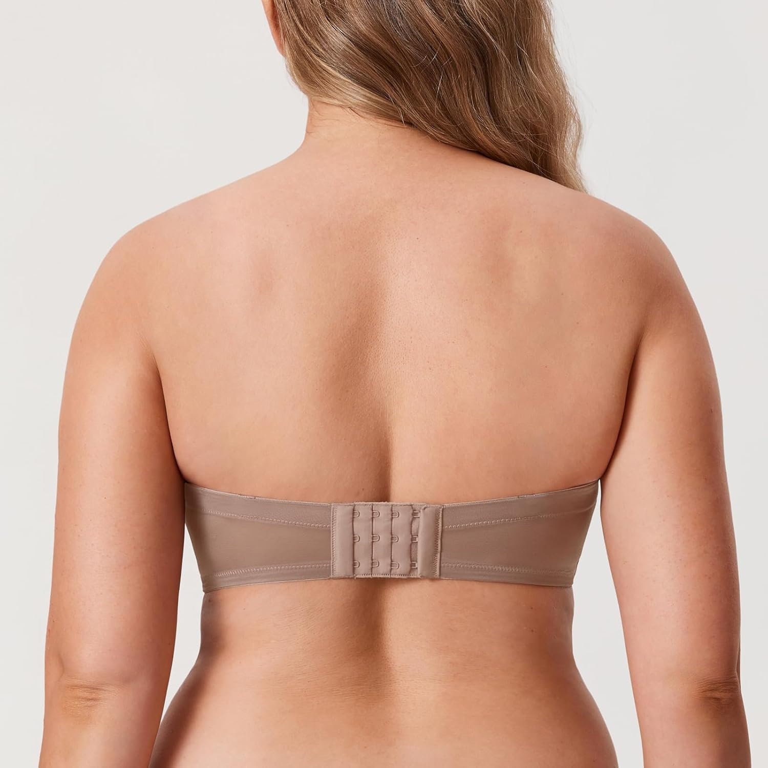 image:imageDELIMIRA Womens Strapless Bra Plus Size Underwire Convertible Non PaddedBrick
