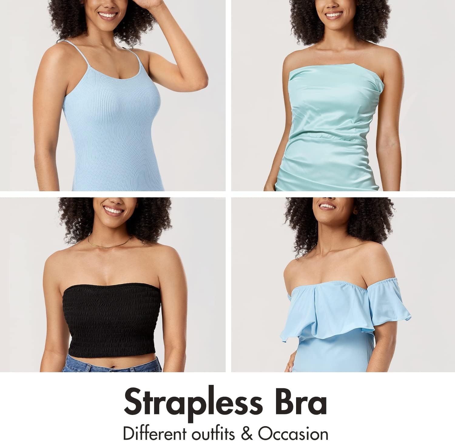 image:imageDELIMIRA Womens Strapless Bra Plus Size Underwire Convertible Non PaddedBrick