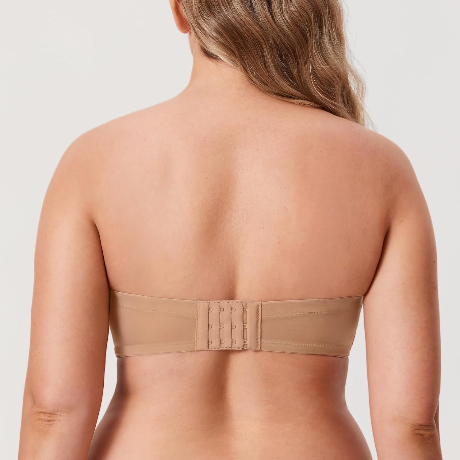 image:imageDELIMIRA Womens Strapless Bra Plus Size Underwire Convertible Non PaddedNatural