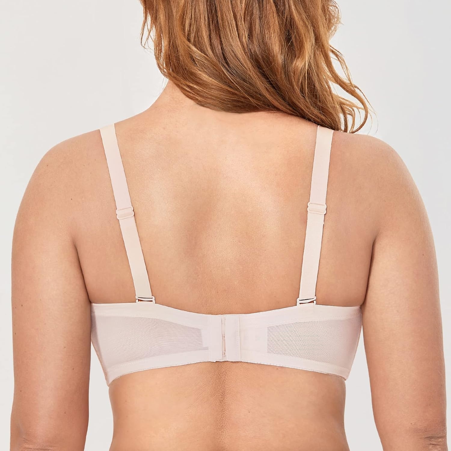 image:imageDELIMIRA Womens Strapless Bra Plus Size Underwire Convertible Non PaddedRose White