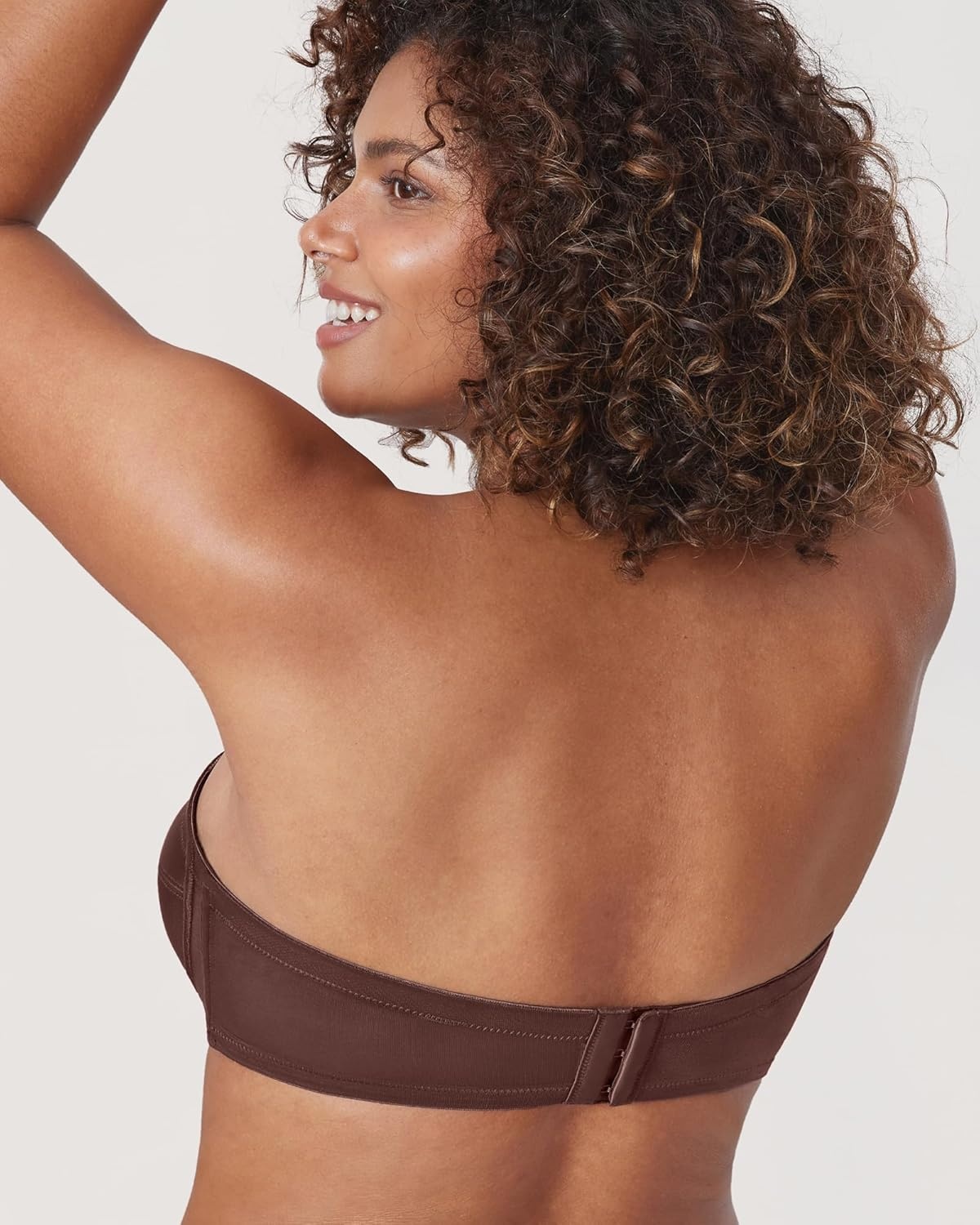 image:imageDELIMIRA Womens Strapless Bra Plus Size Underwire Convertible Non PaddedTaupe