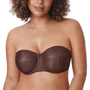 image:imageDELIMIRA Womens Strapless Bra Plus Size Underwire Convertible Non PaddedTaupe