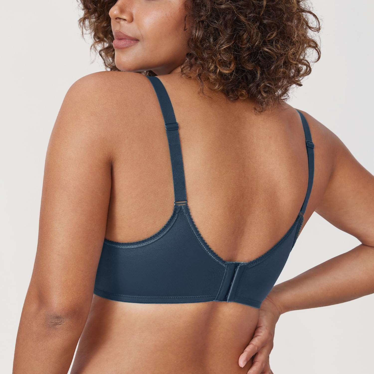 image:imageDELIMIRA Womens Seamless Tshirt Bras Plus Size Full Coverage Underwire Lightly Lined Bra Up to FSargasso