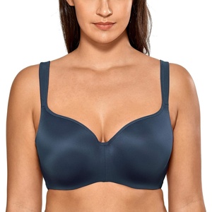 image:imageDELIMIRA Womens Balconette Bra Full Coverage Plus Size Tshirt Underwire Back Smoothing Seamless BrasSargasso