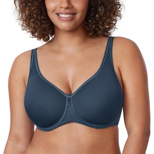image:imageDELIMIRA Womens Seamless Tshirt Bras Plus Size Full Coverage Underwire Lightly Lined Bra Up to FSargasso